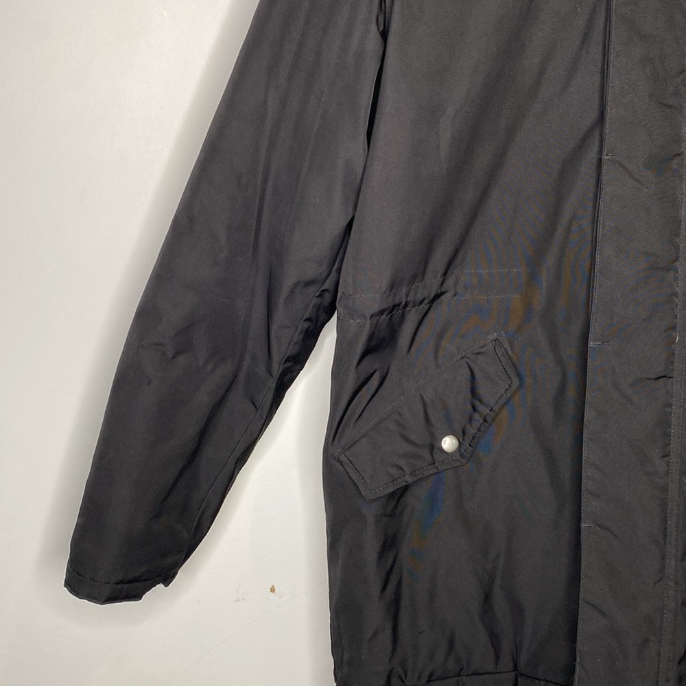 Old Navy Black Faux Fur Parka: Size Medium - Picture 4 of 13
